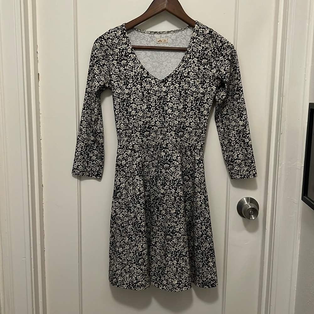 Vintage Hollister Abercrombie & Fitch Skater Dress - Small, Off-White and Black